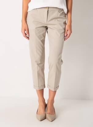 Pantalon 7/8 tissage popeline taille normale gris RAFFAELLO ROSSI femme
