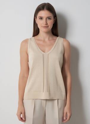 Top stretch sans manche or FREEMAN T.PORTER femme