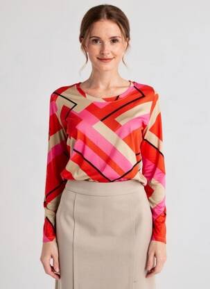 T-shirt manches longues manches longues rouge BETTY BARCLAY femme