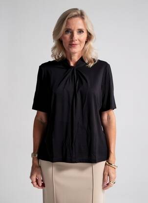 Top manches courtes manches courtes noir MADEMOISELLE YEYE femme