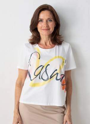 Top manches courtes manches courtes blanc GERRY WEBER femme