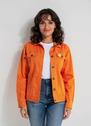 Veste casual coupe droite orange WHO'S THAT GIRL femme