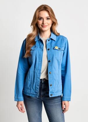 Veste casual coupe droite bleu WHO'S THAT GIRL femme