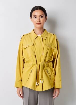 Veste casual poches jaune 7 SEASONS femme