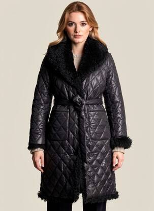 Doudoune manches longues sans capuche noir DERHY femme