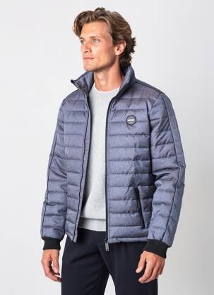 Doudoune manches longues sans capuche bleu DEELUXE homme