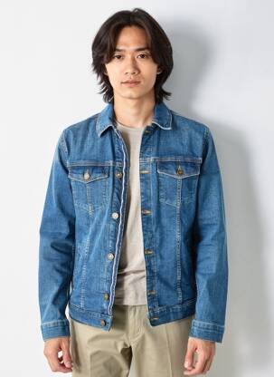 Veste casual coupe droite bleu LEE COOPER homme