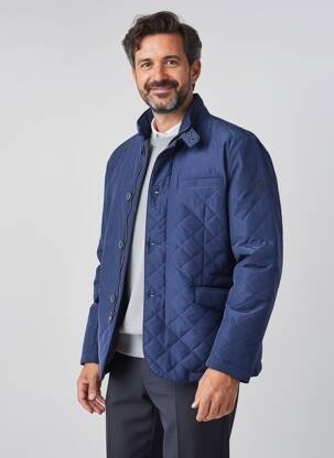 Doudoune manches longues sans capuche bleu CALAMAR homme