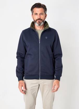 Veste casual resserrée sur le bas bleu ELLE EST OU LA MER homme