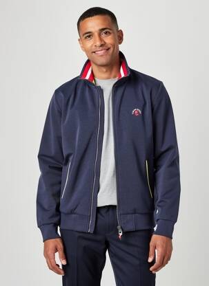 Veste casual coupe droite bleu OCEAN SPORT homme