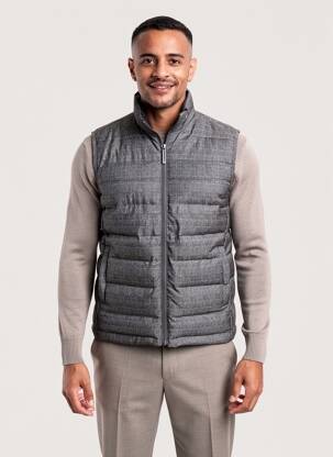 Doudoune fermeture zippée sur le devant sans capuche noir SHUTTON BLUE homme
