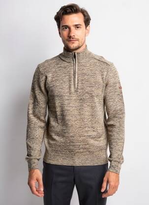 Pull manches longues manches longues beige REDMOND homme