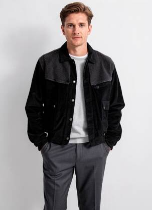 Blouson poches noir IRON AND RESIN homme