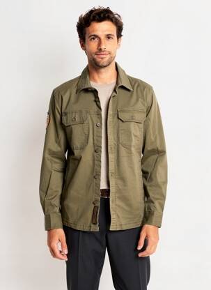 Veste casual fermeture boutonnée sur le devant vert DAYTONA homme