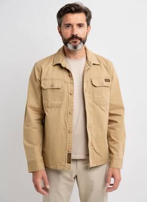 Veste casual fermeture boutonnée sur le devant beige DAYTONA homme