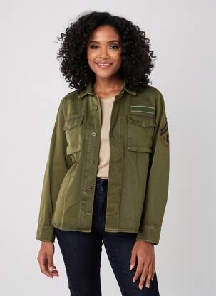 Veste casual fermeture boutonnée sur le devant vert DAYTONA homme