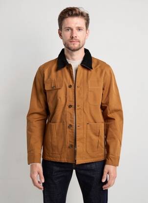 Veste casual fermeture boutonnée sur le devant marron DAYTONA homme