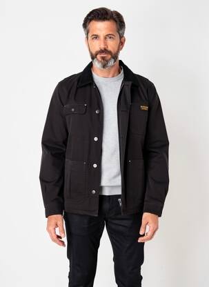 Veste casual fermeture boutonnée sur le devant noir DAYTONA homme