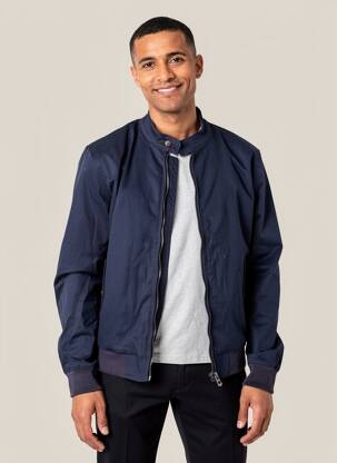 Veste casual resserrée sur le bas bleu DAYTONA homme