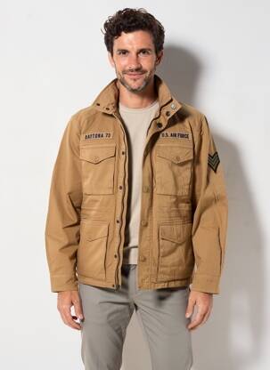 Veste casual coupe droite beige DAYTONA homme