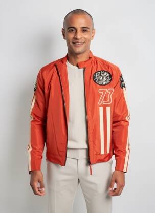 Blouson tissage imperméable orange DAYTONA homme