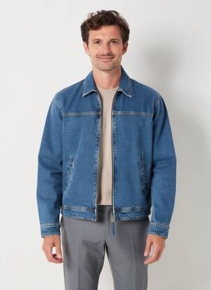 Veste casual resserrée sur le bas bleu DAYTONA homme