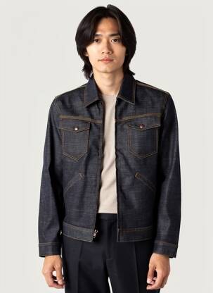 Veste casual coupe droite noir IRON AND RESIN homme