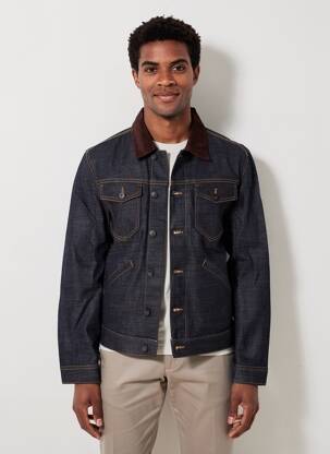 Veste casual fermeture boutonnée sur le devant marron IRON AND RESIN homme