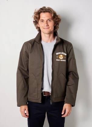 Veste casual coupe droite gris IRON AND RESIN homme