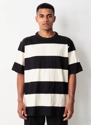 T-shirt stretch manches courtes noir IRON AND RESIN homme