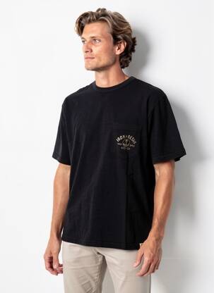 T-shirt stretch manches courtes noir IRON AND RESIN homme
