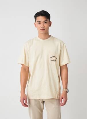 T-shirt bio manches courtes beige IRON AND RESIN homme