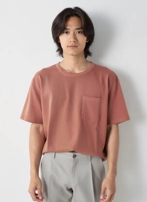 T-shirt stretch manches courtes orange IRON AND RESIN homme