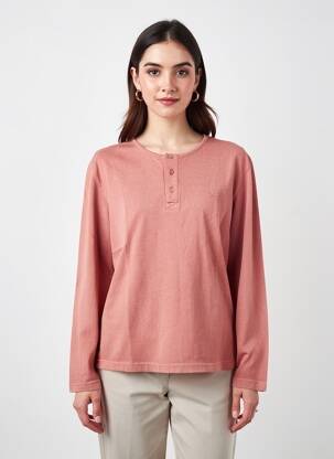 T-shirt stretch manches longues orange DAYTONA homme