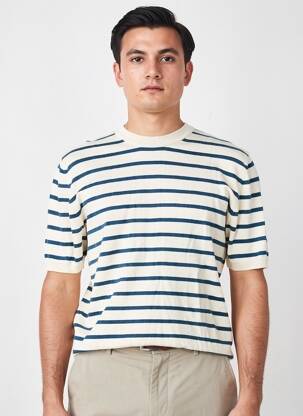 T-shirt coupe cintrée manches courtes blanc DAYTONA homme
