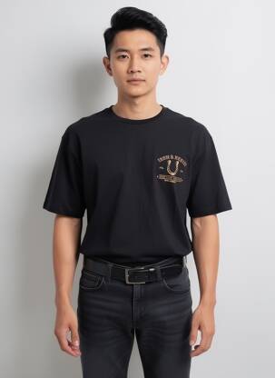 T-shirt bio manches courtes noir IRON AND RESIN homme