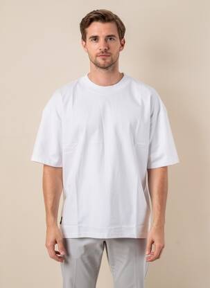 T-shirt coupe droite manches courtes blanc DAYTONA homme