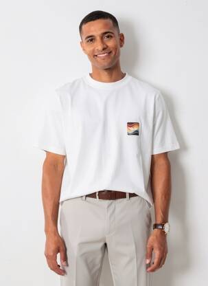 T-shirt stretch manches courtes blanc DAYTONA homme