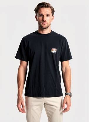 T-shirt stretch manches courtes noir DAYTONA homme