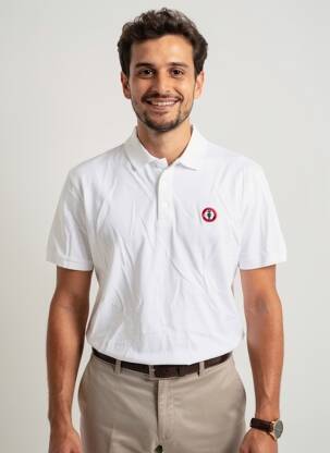 Polo stretch manches courtes blanc MARINE NATIONALE homme