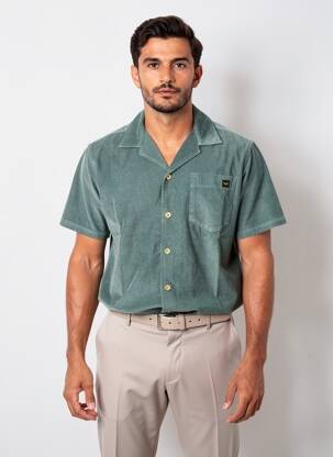 Chemise manches courtes poches vert DAYTONA homme
