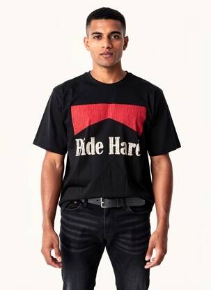 T-shirt coupe droite manches courtes noir IRON AND RESIN homme