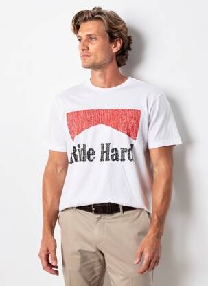 T-shirt coupe droite manches courtes blanc IRON AND RESIN homme