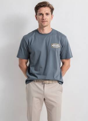T-shirt stretch manches courtes gris IRON AND RESIN homme