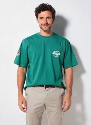 Polo sérigraphie manches courtes vert DAYTONA homme
