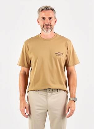 T-shirt stretch manches courtes beige DAYTONA homme
