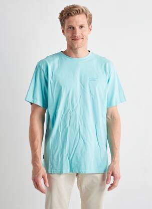 T-shirt coupe droite manches courtes bleu DAYTONA homme