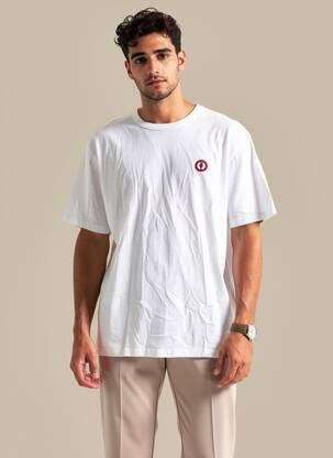 T-shirt broderie manches courtes blanc MARINE NATIONALE homme