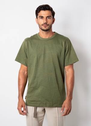 T-shirt coupe droite manches courtes vert DAYTONA homme