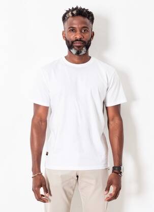 T-shirt coupe droite manches courtes blanc DAYTONA homme